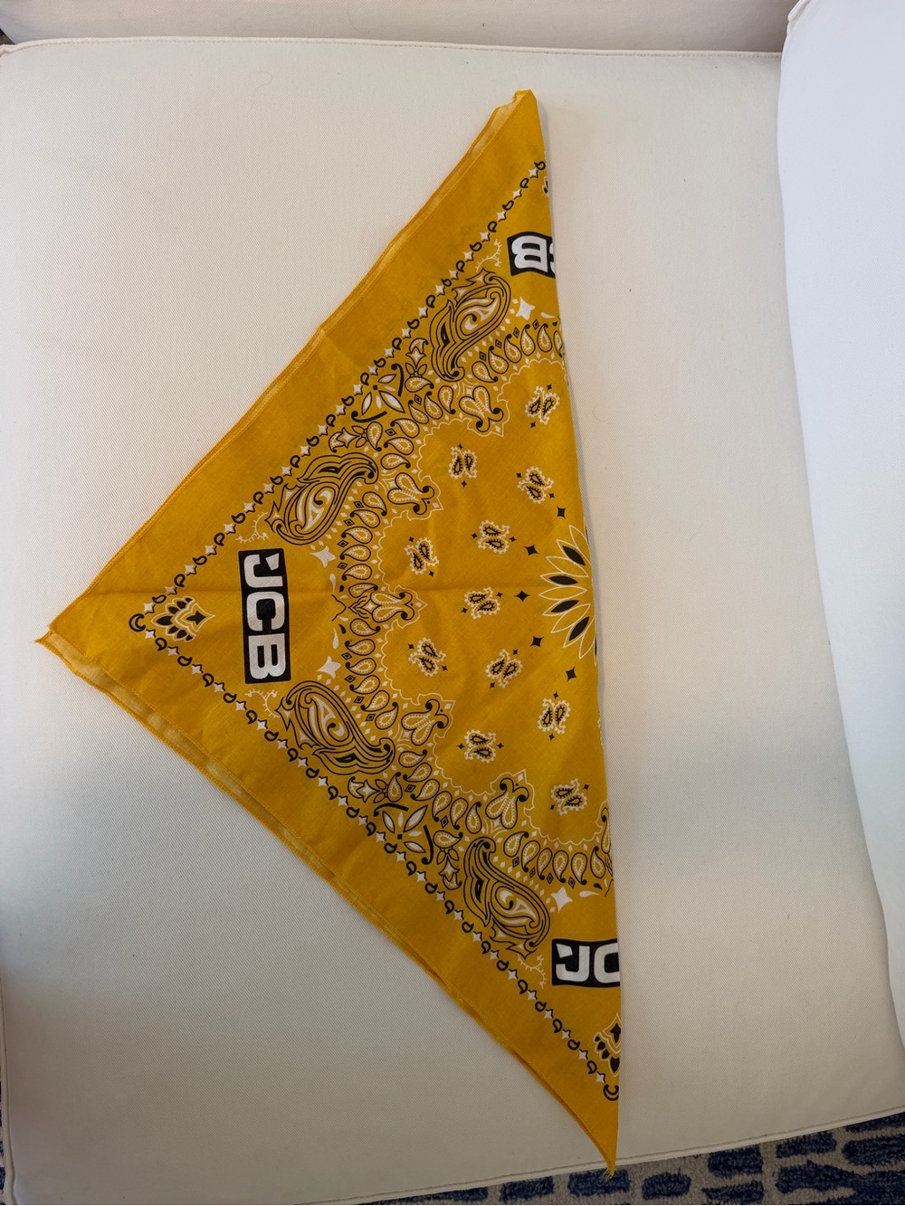 yellow jcb bandana